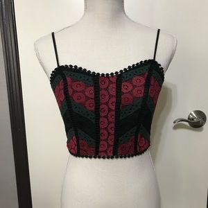 Lace crop top